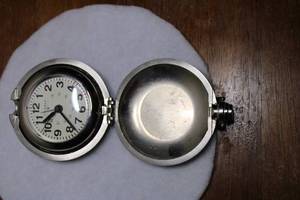 lot A-149 image: Coleman Vintage Outdoor Pocket Watch with Metal Case