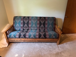 lot 42 image: Wooden Futon with Mattress