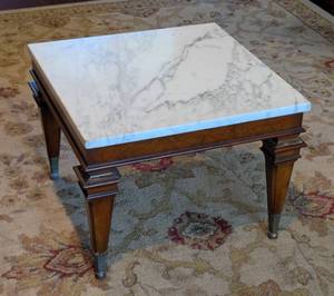 Marble Topped Vintage Side Table