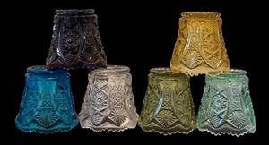 lot 73 image: Set of Six Vintage Imperial Glass Toothpick Holders
