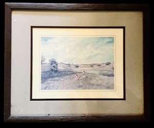 lot 80 image: Vintage Framed Landscape Print, J Marion
