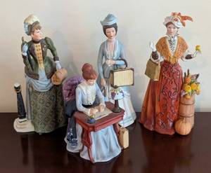 lot 56 image: Pretty Porcelain Avon Figurines