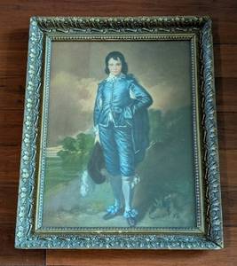 lot 61 image: Framed Thomas Gainsboroughs the Blue Boy Print