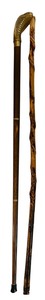 lot 153 image: Two Vintage Walking Sticks including a Vintage Cobra Head Walking Stick