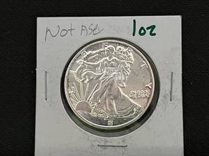 lot 63 image: 1 oz Silver Round with Walking Liberty Design