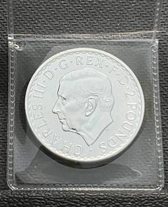 lot 69 image: 2023 Britannia 1oz Silver Coin Featuring King Charles III
