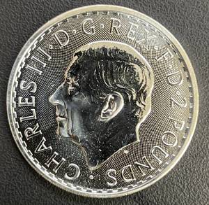 lot 70 image: 2023 Britannia 2 Silver Coin, 1 oz, King Charles III