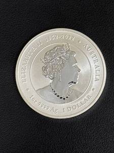 lot 90 image: 2024 Australian 1 oz Silver Coin  Dragon Design with Elizabeth II Commemoration