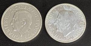 lot 93 image: Two 2024 Charles III Britannia 1 oz Silver Bullion Coins