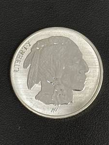 lot 97 image: 1 Troy Ounce .999 Fine Silver Buffalo Round
