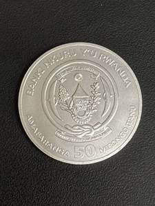 lot 99 image: 2024 Rwanda Lunar Ounce 1 oz Silver Coin Featuring Year Of The Dragon