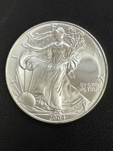 lot 42 image: 2004 American Silver Eagle 1 oz Fine Silver Coin