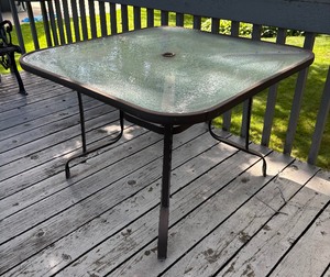 lot 21 image: quare Glass Top Patio Table