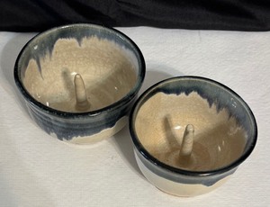 lot 32 image: Pair of Art Pottery Baking Dishes  Apple Baker