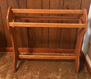 lot 106 image: Decorative Wooden Quilt Rack