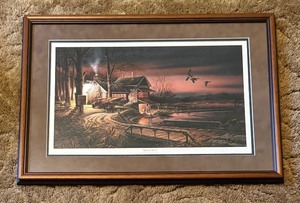 lot 113 image: Hunters Haven A Terry Redlin Created Encore Image Print