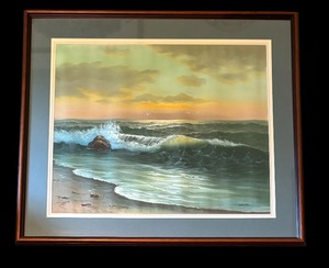 lot 116 image: Lovely Seascape Print by Lendi
