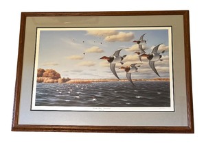 lot 145 image: Bankin Hard - Canvasbacks Limited Edition Print by John House