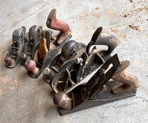 lot 151 image: Six Vintage Wood Planers