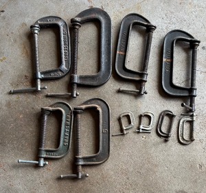 lot 152 image: Ten Malleable C-Clamps