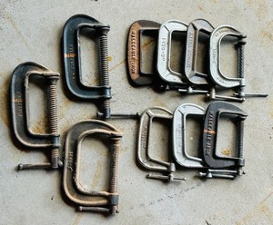 lot 164 image: Variety of Malleable C-Clamps