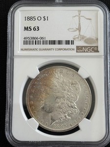 1885-O Morgan Dollar NGC MS63