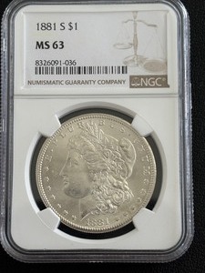 lot 21 image: 1881-S Morgan Dollar NGC MS63