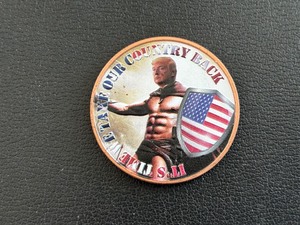 lot 63 image: 1 Ounce .999 Fine Copper Round Trump