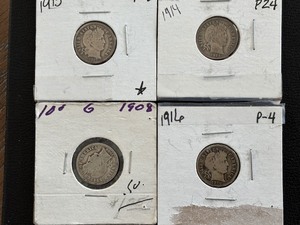 lot 67 image: Barber Dimes