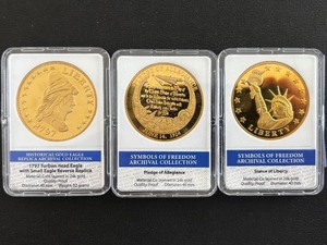 lot 75 image: Gold Layered Medallions