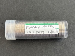 lot 80 image: Buffalo Nickel Roll Full Date