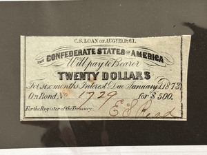 lot 105 image: Confederate Bond