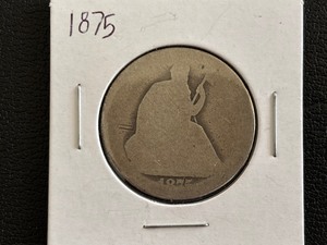 lot 111 image: 1875 Liberty Seated Half Dollar