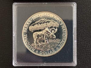 lot 112 image: 1985 Canada Silver Dollar National Parks