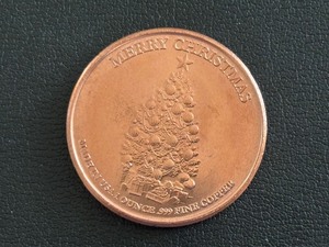 lot 115 image: 1 Ounce .999 Fine Copper Round