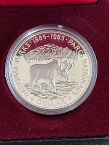 lot 119 image: 1985 Canada Silver Dollar National Parks