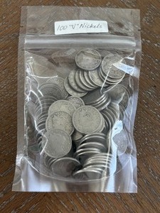 lot 127 image: 100 Liberty V Nickels