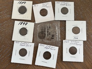 lot 130 image: Indian Head Cents