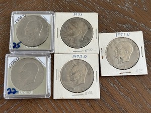 lot 131 image: Eisenhower Dollars