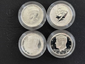 lot 133 image: 2014-P, D, S, and W Kennedy Silver Half Dollar Set