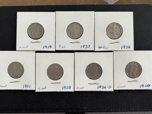 lot 135 image: Buffalo Nickels