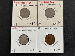 lot 136 image: Error Coins