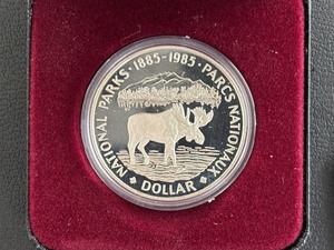 lot 146 image: 1985 Canada Silver Dollar National Parks