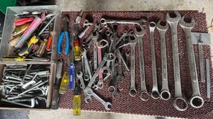 lot 17 image: Huge Lot of Hand Tools - Wrenches, Screwdrivers, Chisels & More