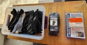lot 47 image: Lot of Shop Gloves and New Back Support Lifting Belt