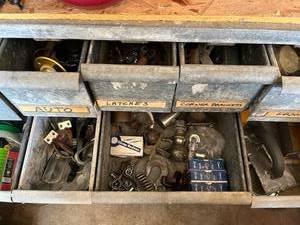 lot 49 image: Assorted Hardware, Electrical Components, and Trailer Hitches
