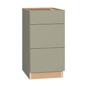 lot 24 image: Hampton Bay Westfield Dusk Gray Shaker Stock Assembled Drawer Base Kitchen Cabinet (18 in. W x 23.75 in. D x 35 in. H)   Customer Returns See Pictures