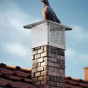lot 53 image: SKYSHALO Chimney Cap, 12 x 12 in., 304 Stainless Steel Fireplace Chimney Cover, Not Easily Toppled and Practical Accessories  Customer Returns See Pictures