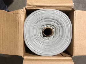lot 3 image: HUSKY 20 ft. x 100 ft. Clear Plastic Sheeting  Customer Returns See Pictures