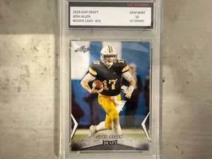 lot 6 image: 1st Graded Gem Mint 10 Josh Allen Rookie